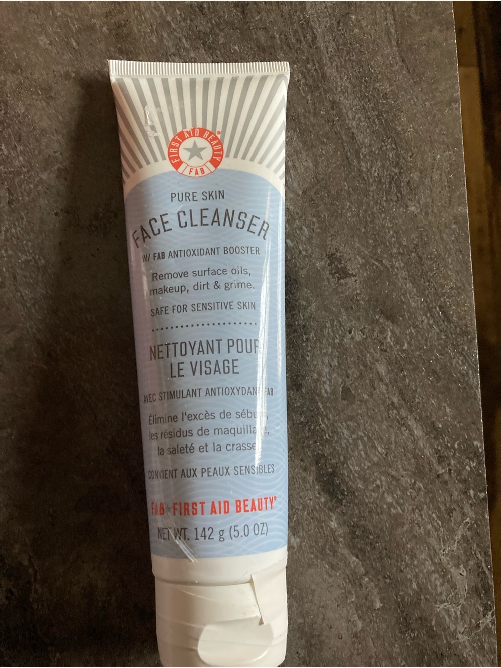 First Aid Beauty Face Cleanser - Light Blue and White